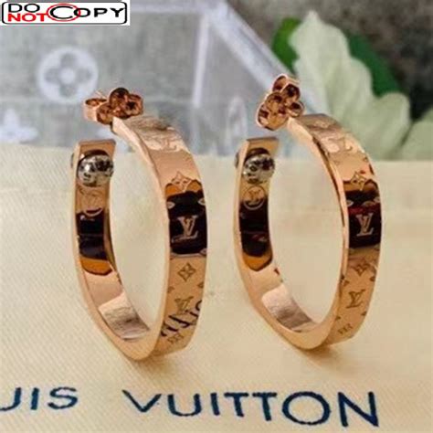 lv earrings rose gold|louis vuitton latest earrings.